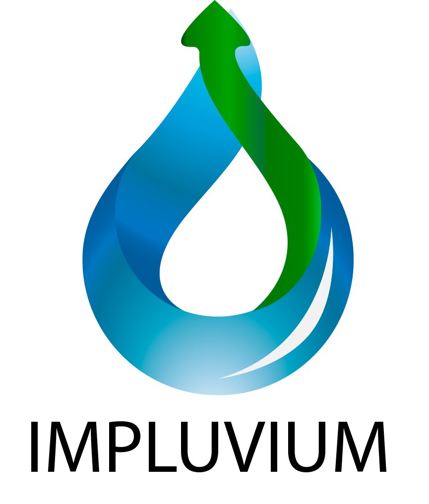 Logo de IMPLUVIUM, sistema de recogida de lluvias