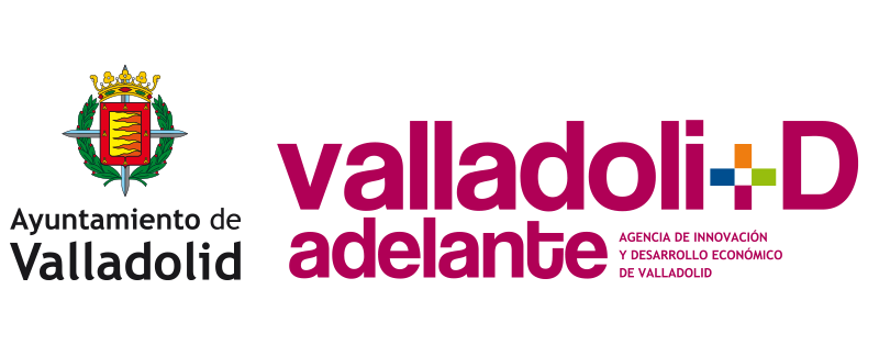 Logo de ayuntamiento de Valladolid y valladolid adelante i+d